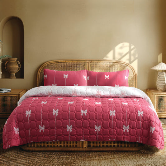 Adora Knot Quilted Bedspread Set