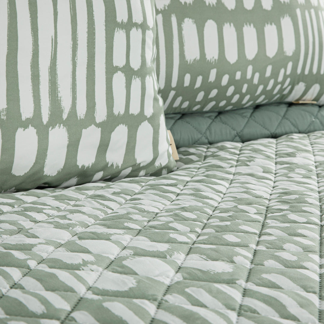 Sage Spot Printed BNB Set (8PCS)