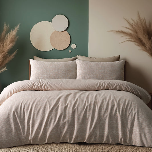 Ivory Dune Jacquard Duvet Set