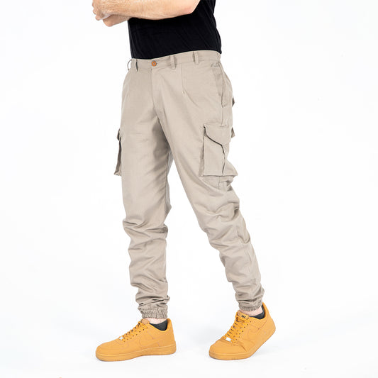 Grey Cargo Jogger Pant