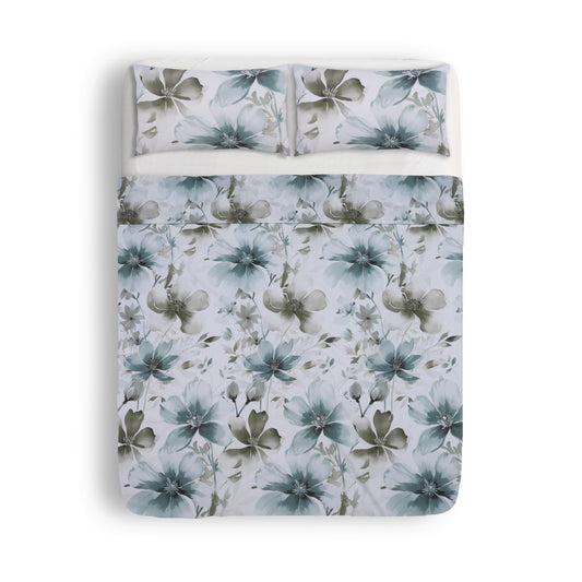 Abstract Floral Bed Sheet Set