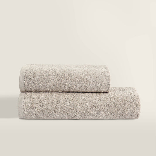 Luxury Cotton Towels - Cream (Pack of 2)