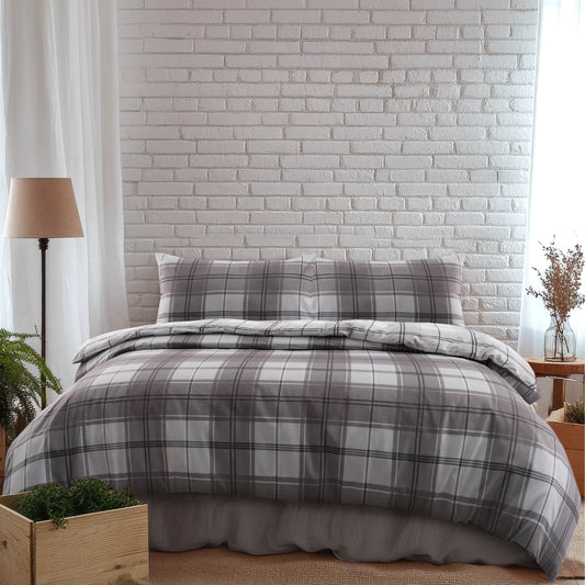 Calm Check Duvet Cover Set
