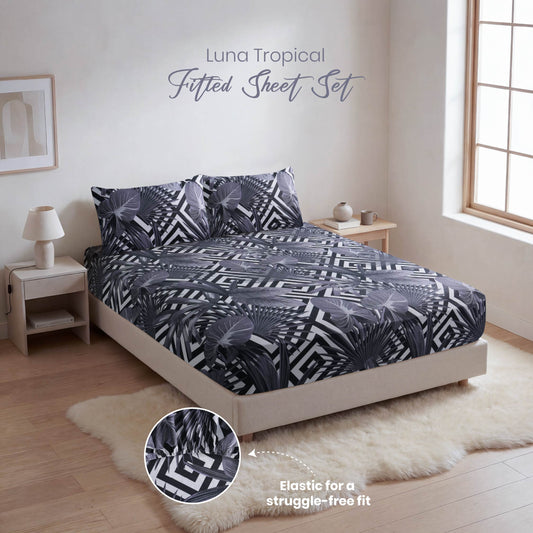 Luna Tropical Fitted Sheet Set