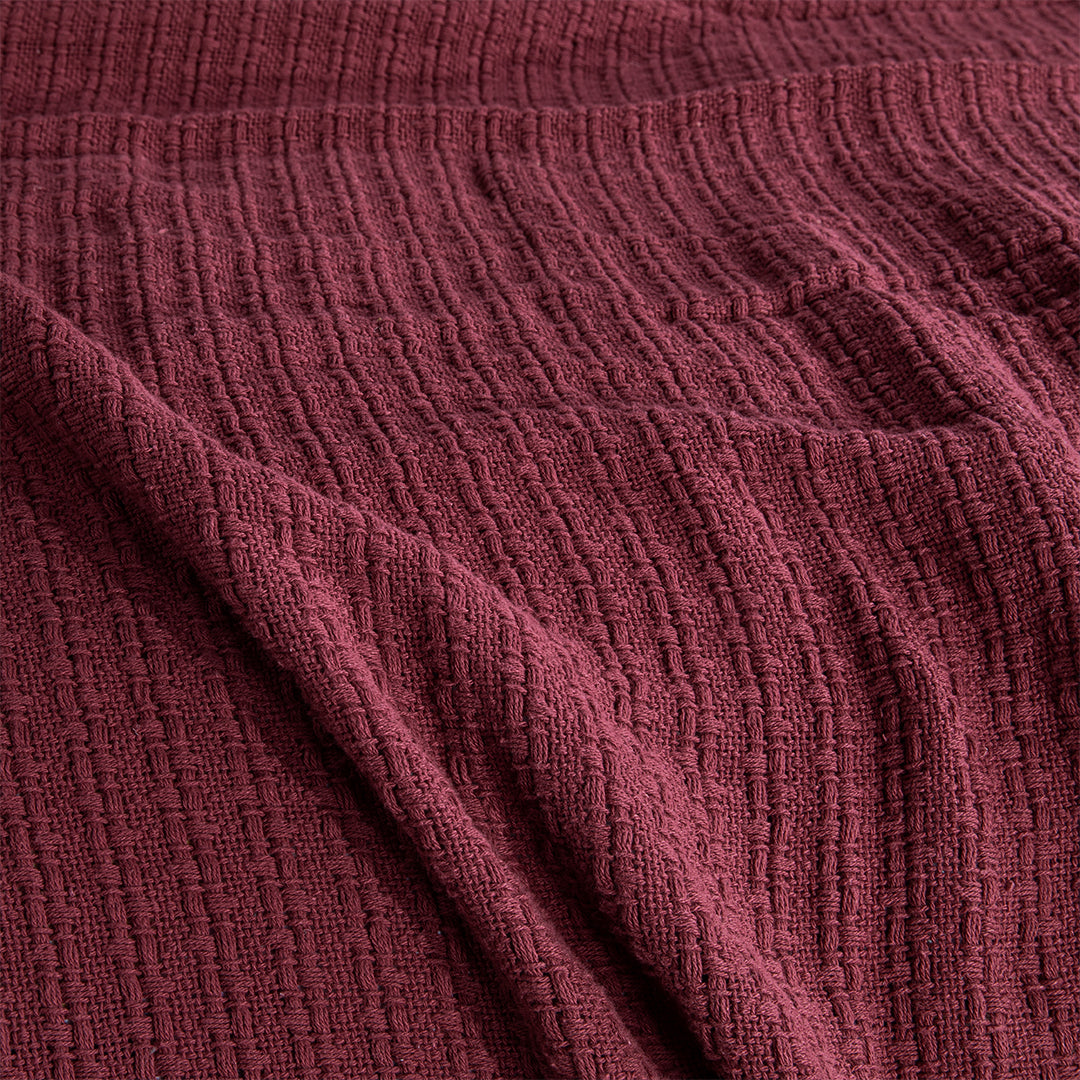 mahee.pk cordovan red blanket 