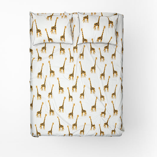 Giraffe Print Bed Sheet Set
